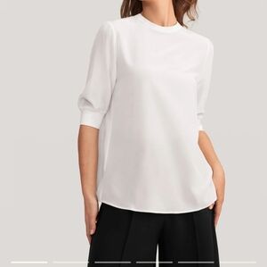 Lilysilk, 100% Mulberry Silk, white blouse